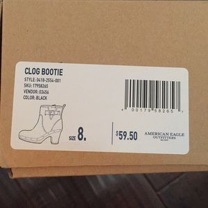 Black clog boots